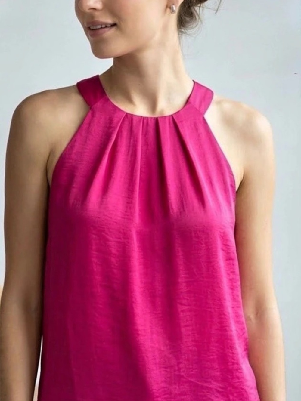 violet + claire Pink Halter Tank Top Size Medium